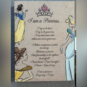 Disney Princesses Inspirational Wall Art